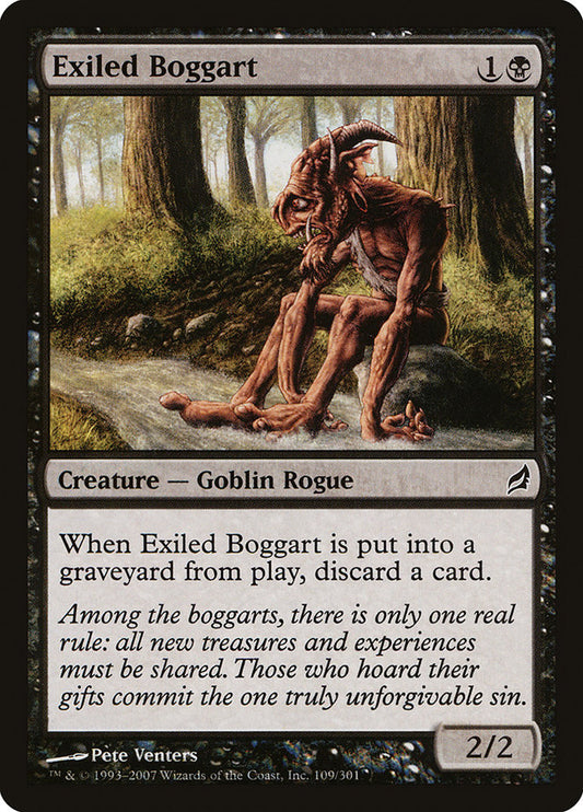 MTG Card Title: Exiled Boggart LRW/109