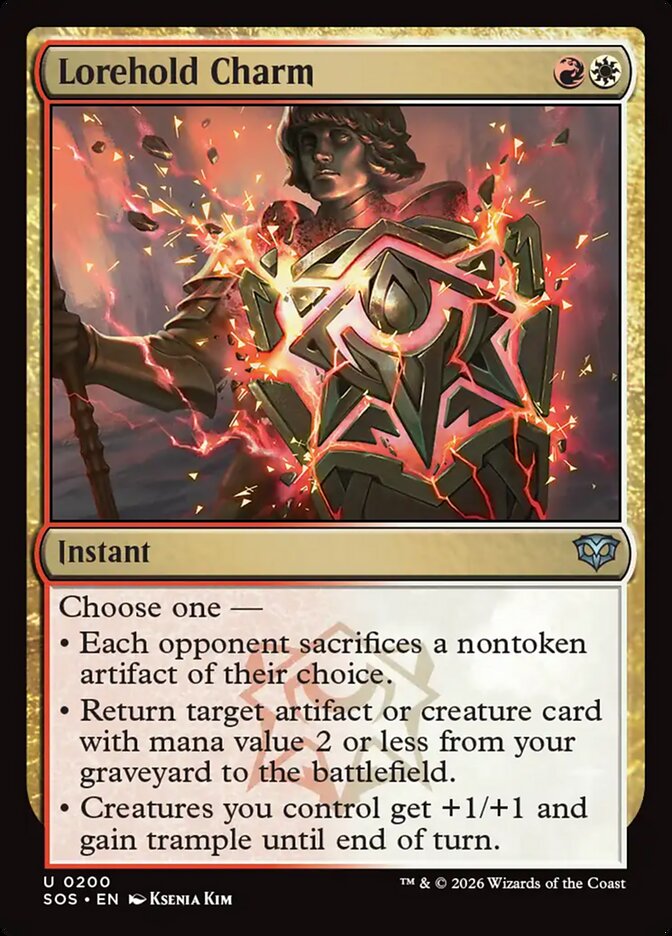 MTG Card Title: Lorehold Charm SOS/200