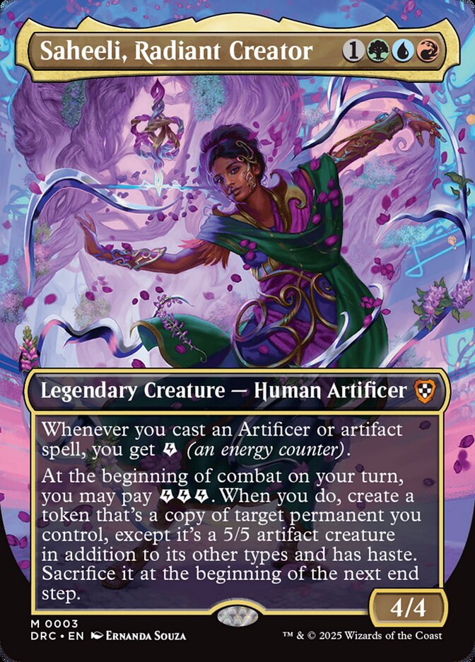MTG Card Title: Saheeli, Radiant Creator DRC/3