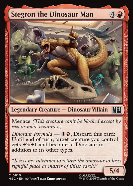 MTG Card Title: Stegron the Dinosaur Man MSC/810