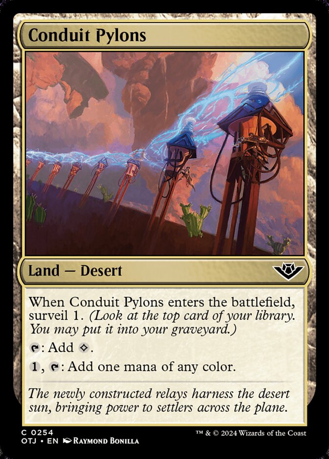 MTG Card Title: Conduit Pylons OTJ/254