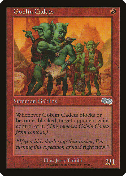 MTG Card Title: Goblin Cadets USG/189