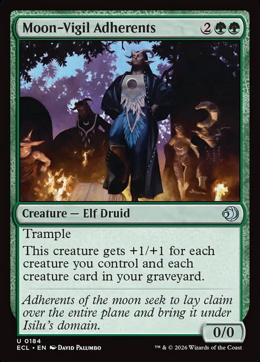 MTG Card Title: Moon-Vigil Adherents ECL/184