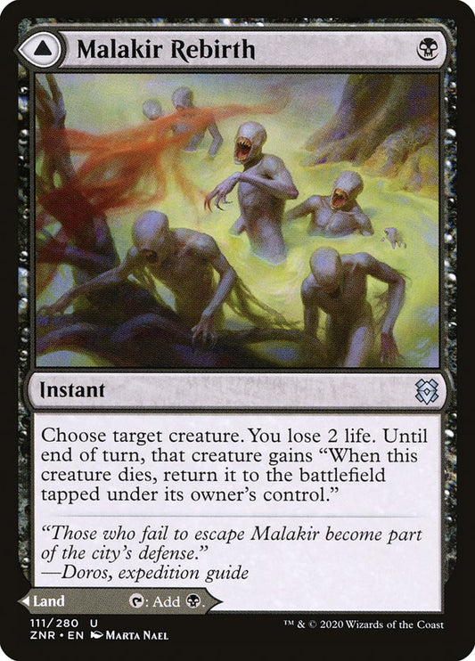 MTG Card Title: Malakir Rebirth // Malakir Mire ZNR/111