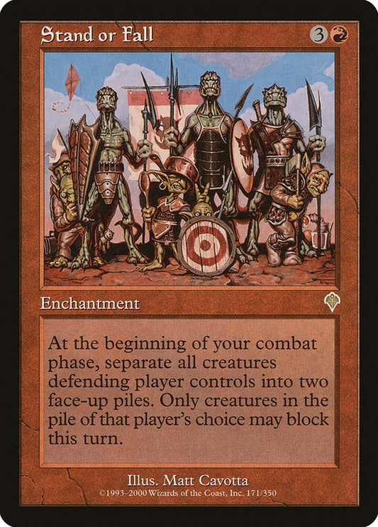 MTG Card Title: Stand or Fall INV/171