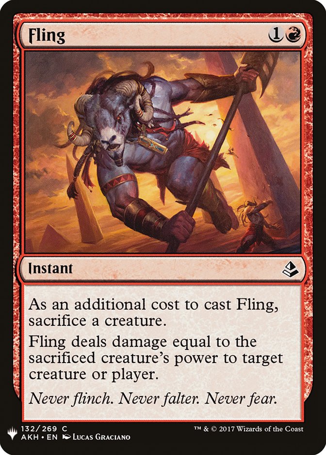 MTG Card Title: Fling PLST/AKH-132