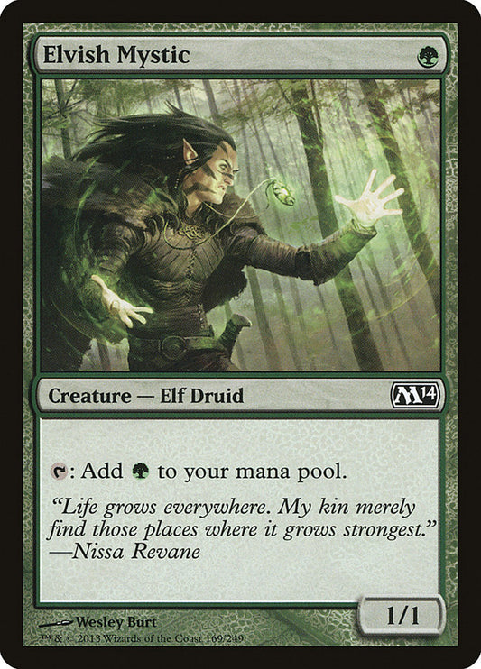 MTG Card Title: Elvish Mystic M14/169