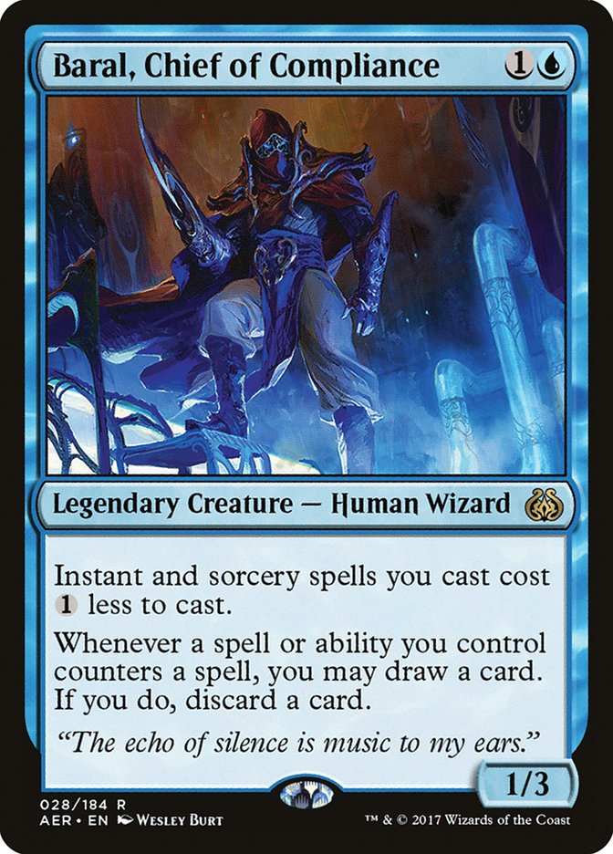 MTG Card Title: Baral, Chief of Compliance AER/28