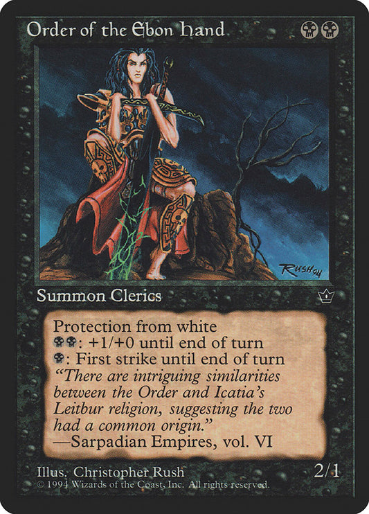MTG Card Title: Order of the Ebon Hand FEM/42b