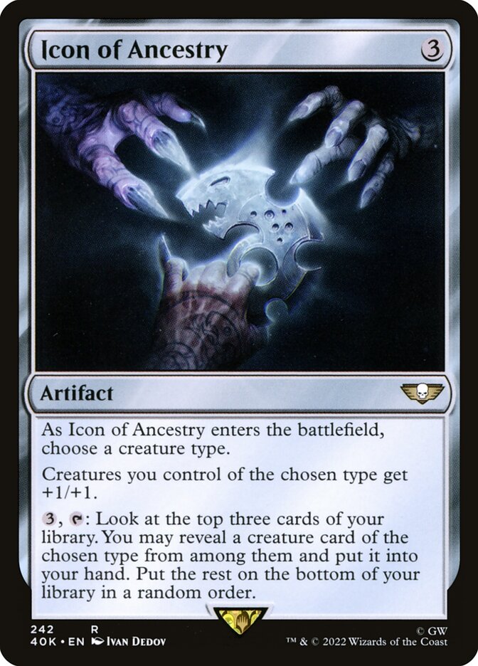 MTG Card Title: Icon of Ancestry 40K/242