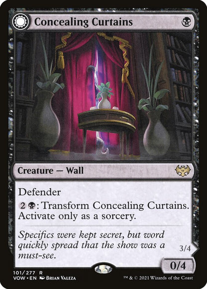 MTG Card Title: Concealing Curtains // Revealing Eye VOW/101
