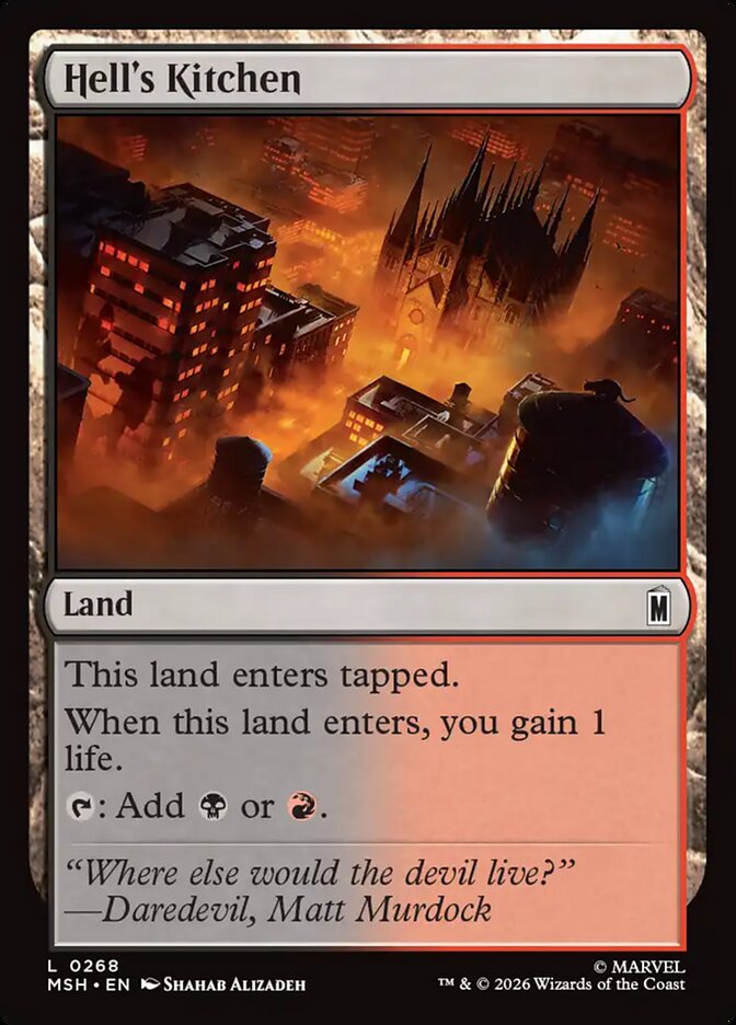 MTG Card Title: Hell's Kitchen MSH/268