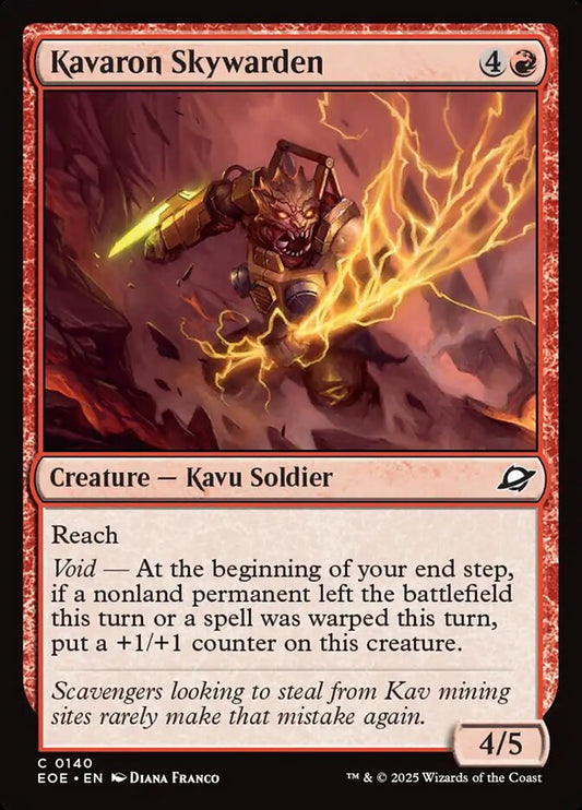 MTG Card Title: Kavaron Skywarden EOE/140