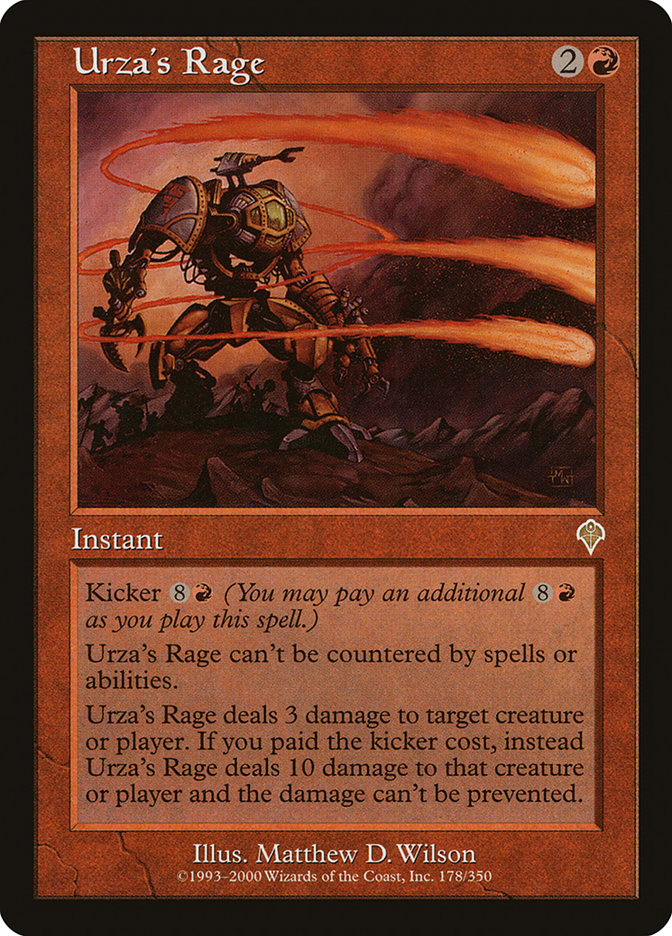 MTG Card Title: Urza's Rage INV/178