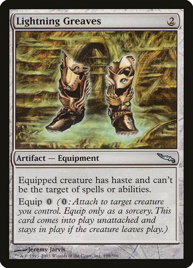 MTG Card Title: Lightning Greaves MRD/199