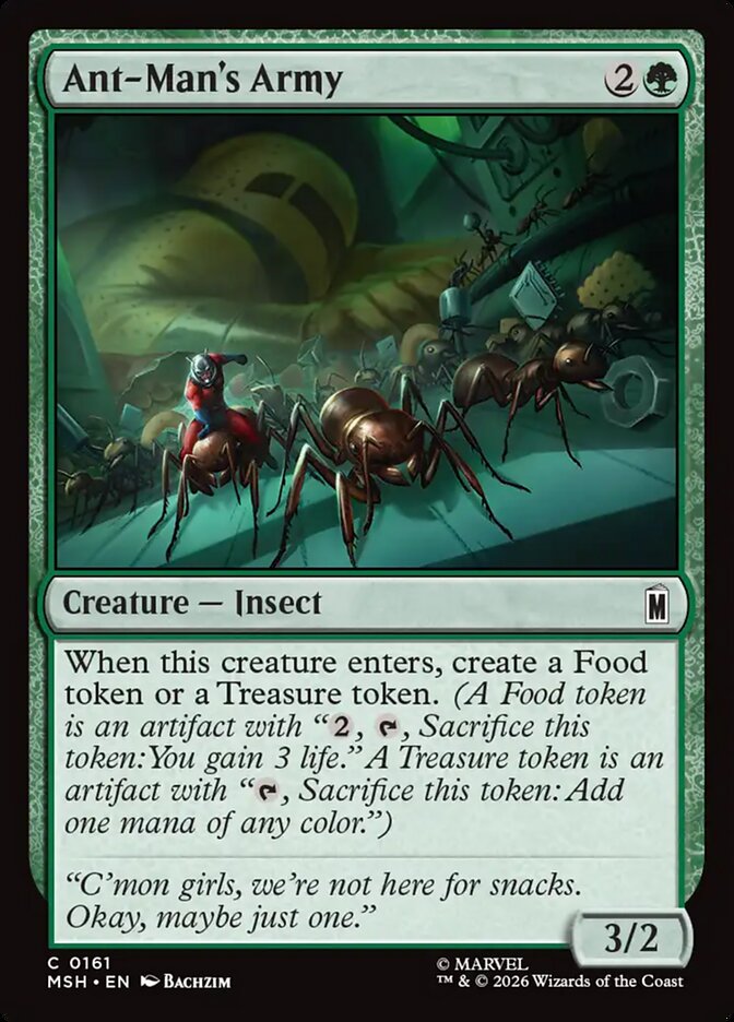 MTG Card Title: Ant-Man's Army MSH/161