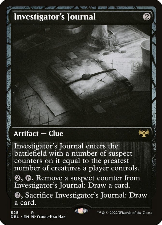 MTG Card Title: Investigator's Journal DBL/525