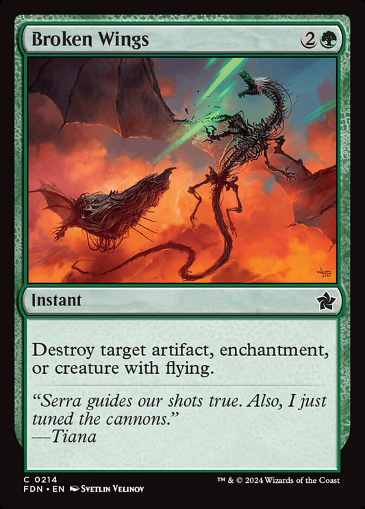 MTG Card Title: Broken Wings FDN/214