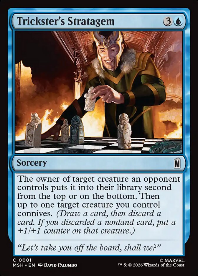 MTG Card Title: Trickster's Stratagem MSH/81