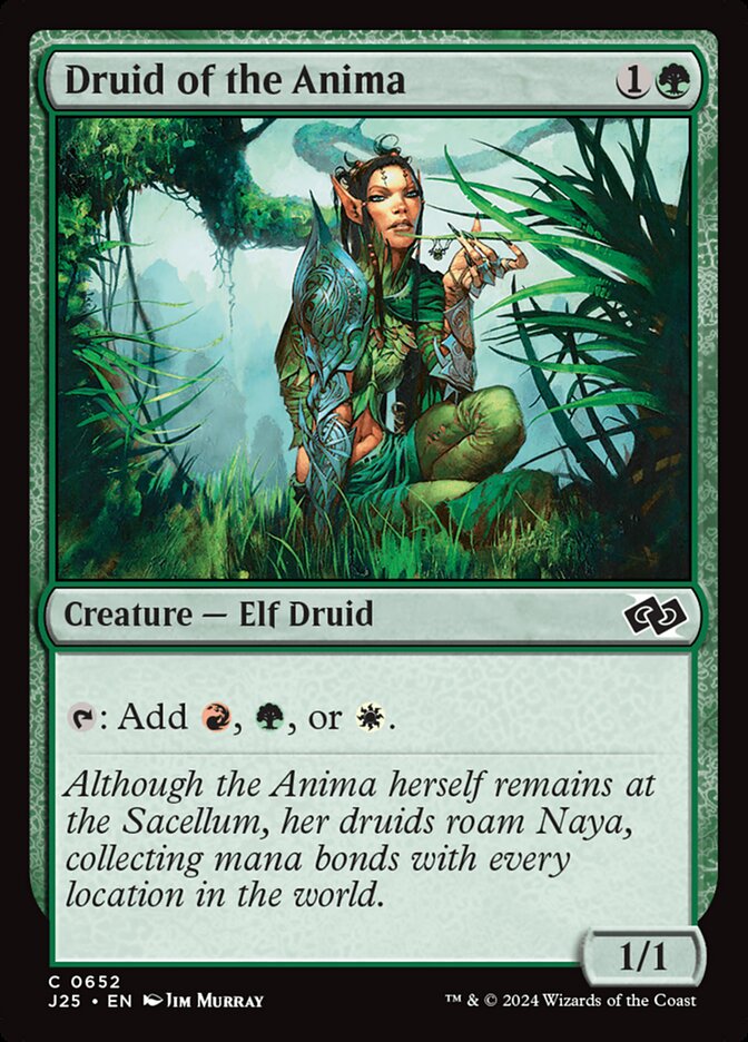 MTG Card Title: Druid of the Anima J25/652