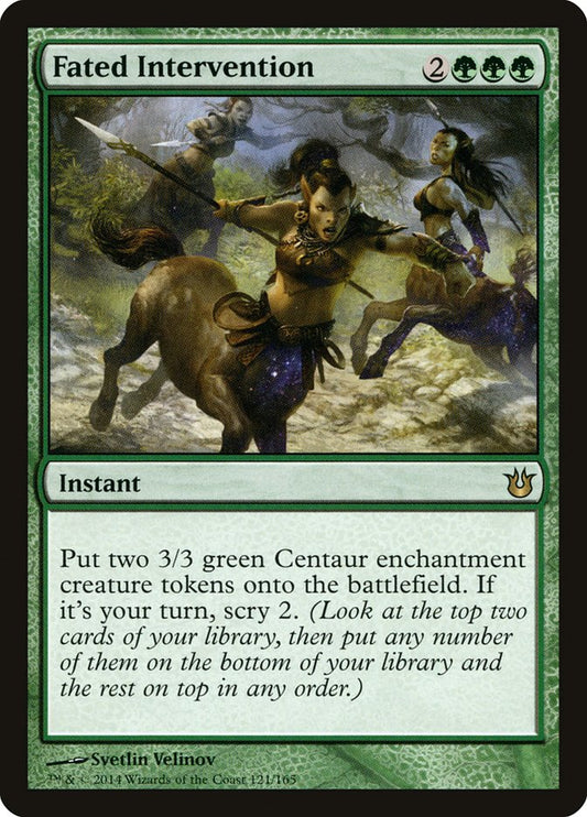 MTG Card Title: Fated Intervention BNG/121