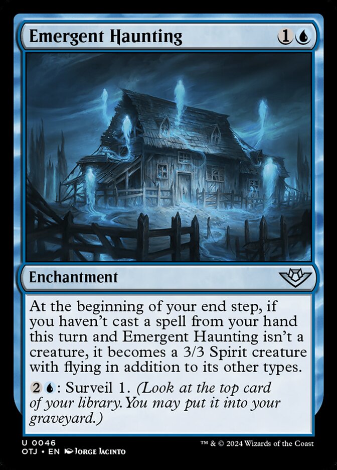 MTG Card Title: Emergent Haunting OTJ/46