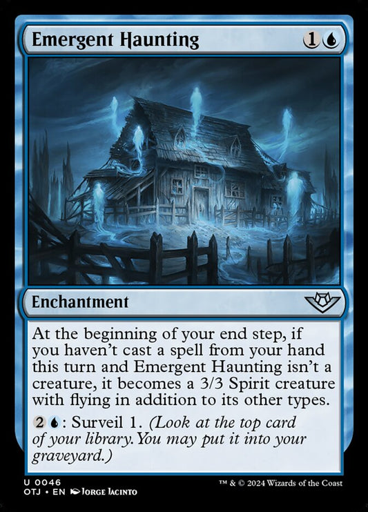 MTG Card Title: Emergent Haunting OTJ/46