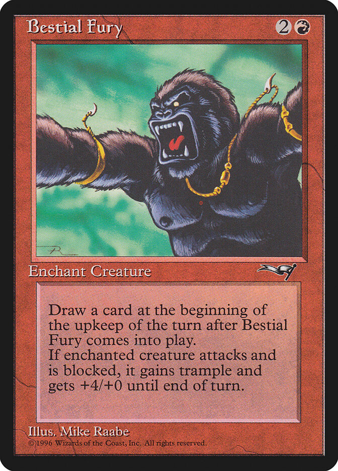 MTG Card Title: Bestial Fury ALL/67a