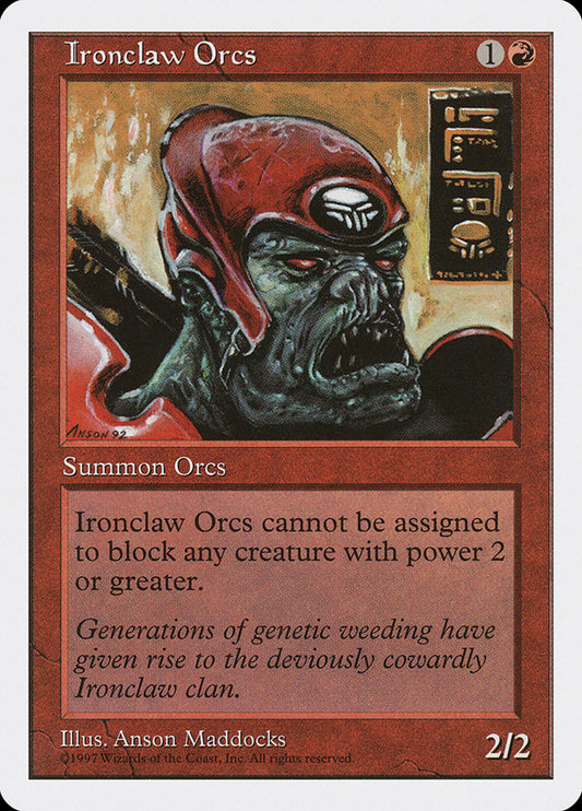 MTG Card Title: Ironclaw Orcs 5ED/245