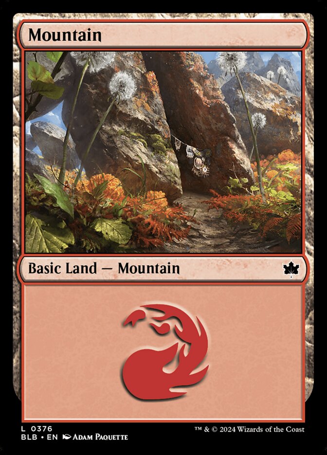 MTG Card Title: Mountain BLB/376