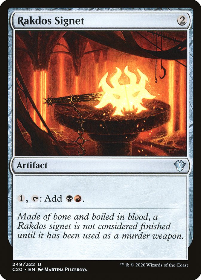 MTG Card Title: Rakdos Signet C20/249