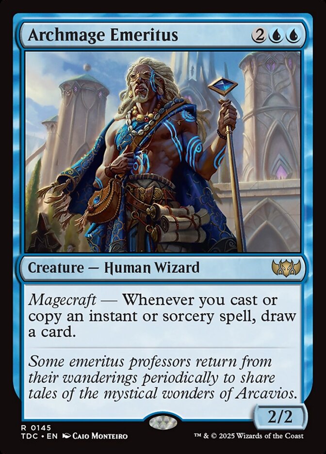 MTG Card Title: Archmage Emeritus TDC/145