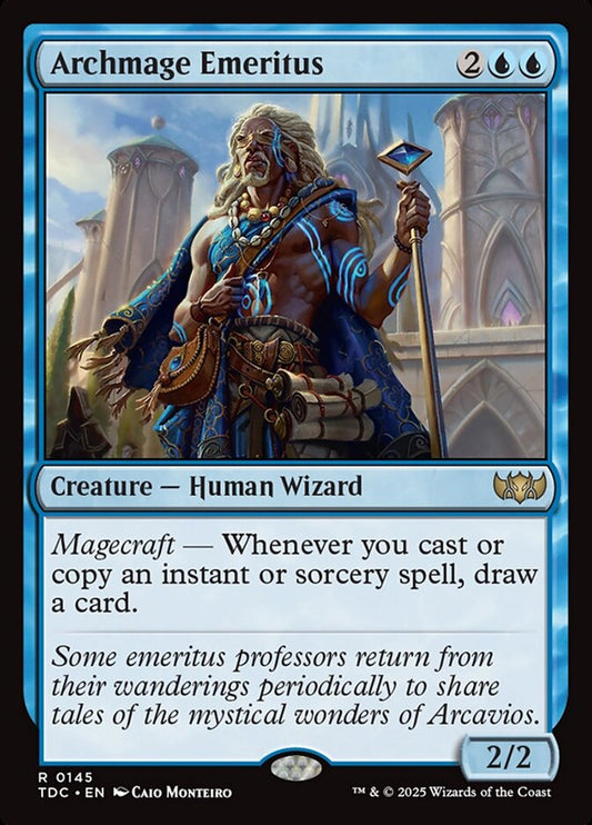 MTG Card Title: Archmage Emeritus TDC/145