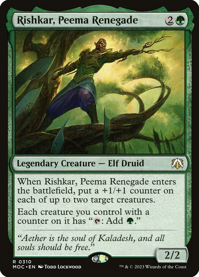 MTG Card Title: Rishkar, Peema Renegade MOC/310