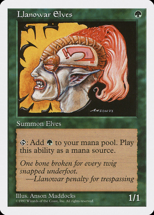 MTG Card Title: Llanowar Elves 5ED/313