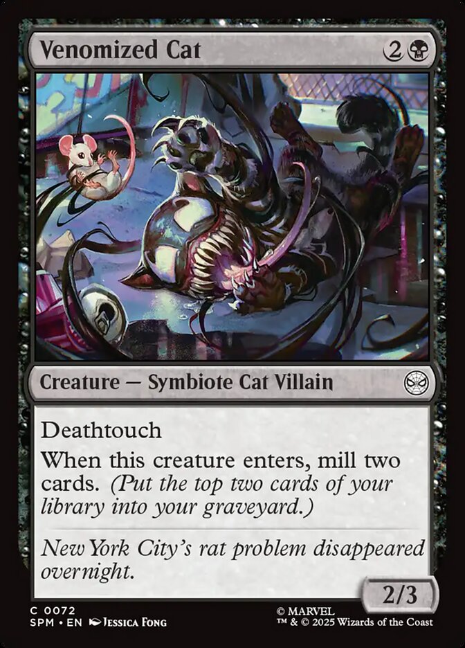 MTG Card Title: Venomized Cat SPM/72
