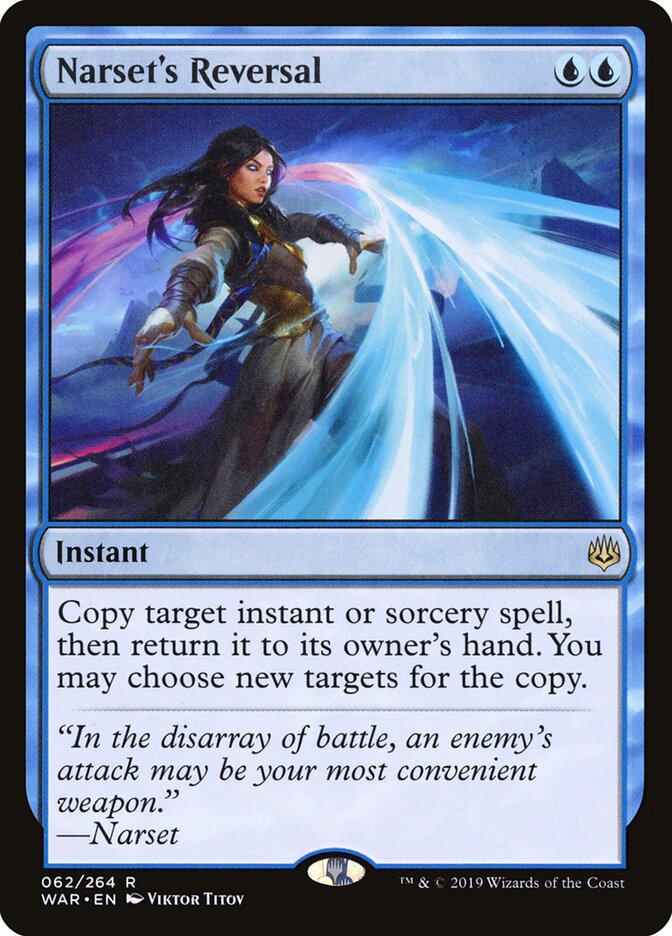 MTG Card Title: Narset's Reversal WAR/62