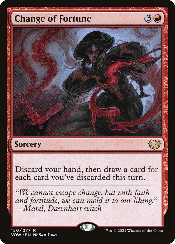 MTG Card Title: Change of Fortune VOW/150
