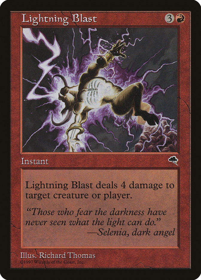 MTG Card Title: Lightning Blast TMP/185