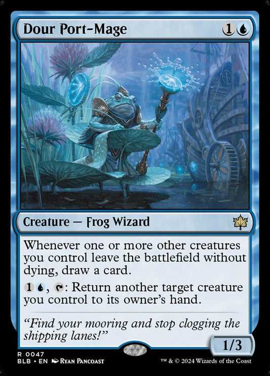 MTG Card Title: Dour Port-Mage BLB/47