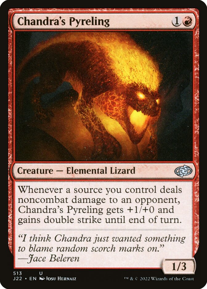 MTG Card Title: Chandra's Pyreling J22/513