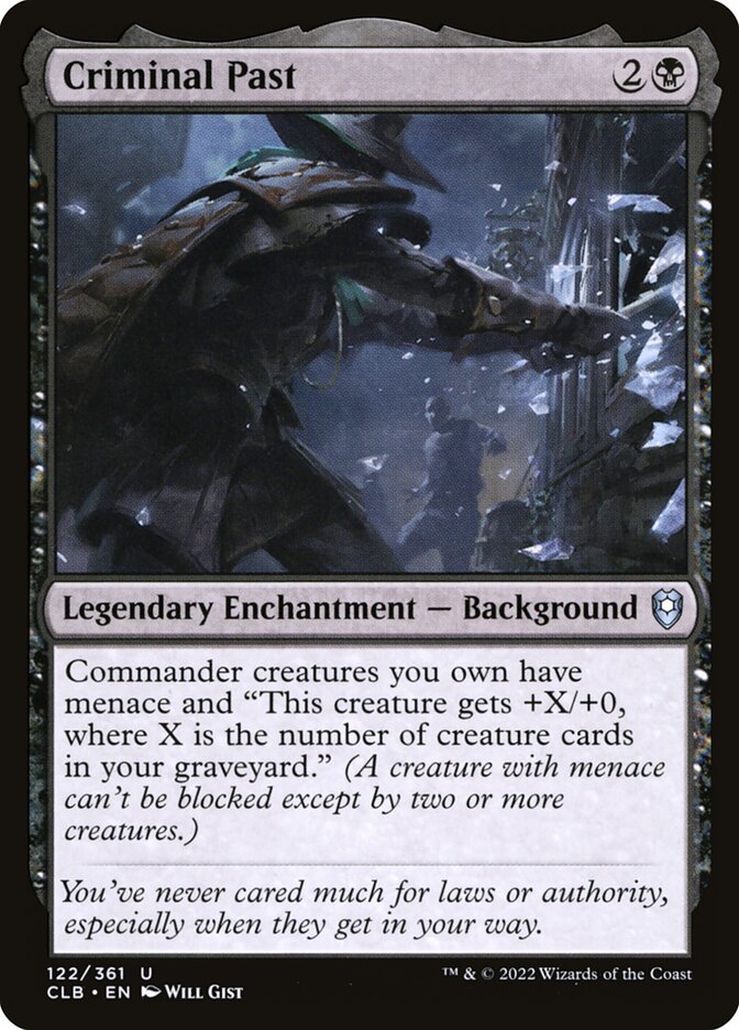 MTG Card Title: Criminal Past CLB/122