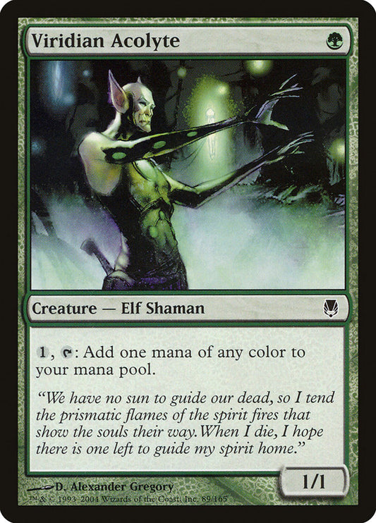 MTG Card Title: Viridian Acolyte DST/89