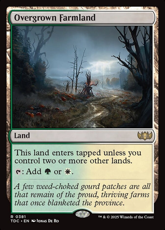 MTG Card Title: Overgrown Farmland TDC/381