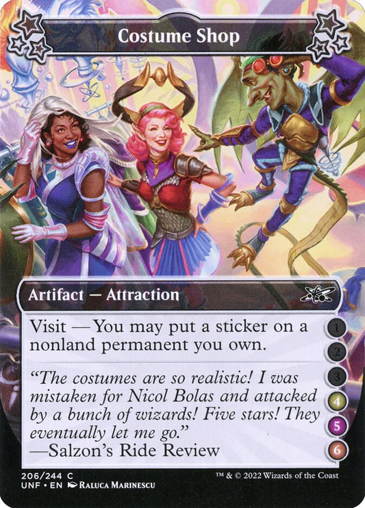 MTG Card Title: Costume Shop UNF/206f