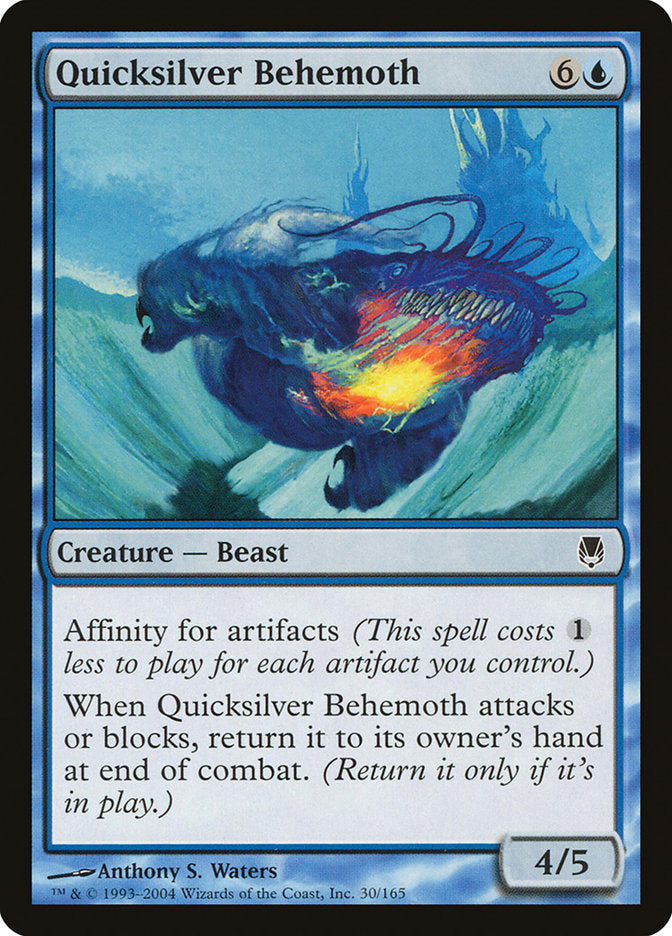 MTG Card Title: Quicksilver Behemoth DST/30