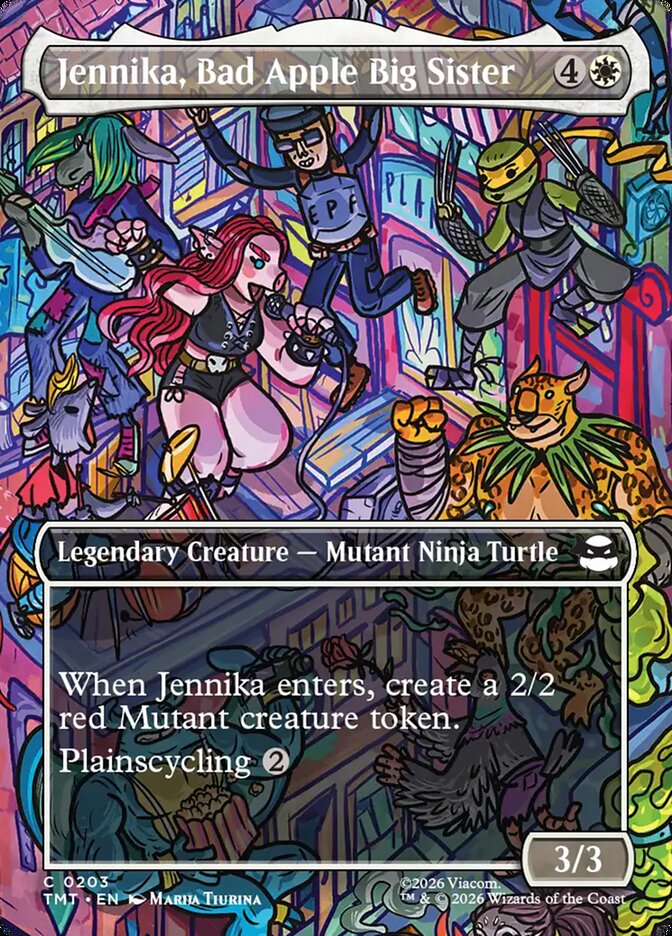 MTG Card Title: Jennika, Bad Apple Big Sister TMT/203