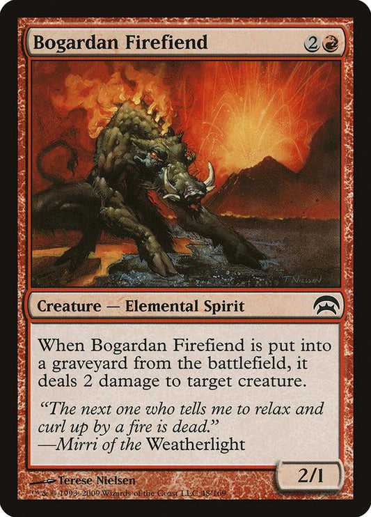 MTG Card Title: Bogardan Firefiend HOP/48