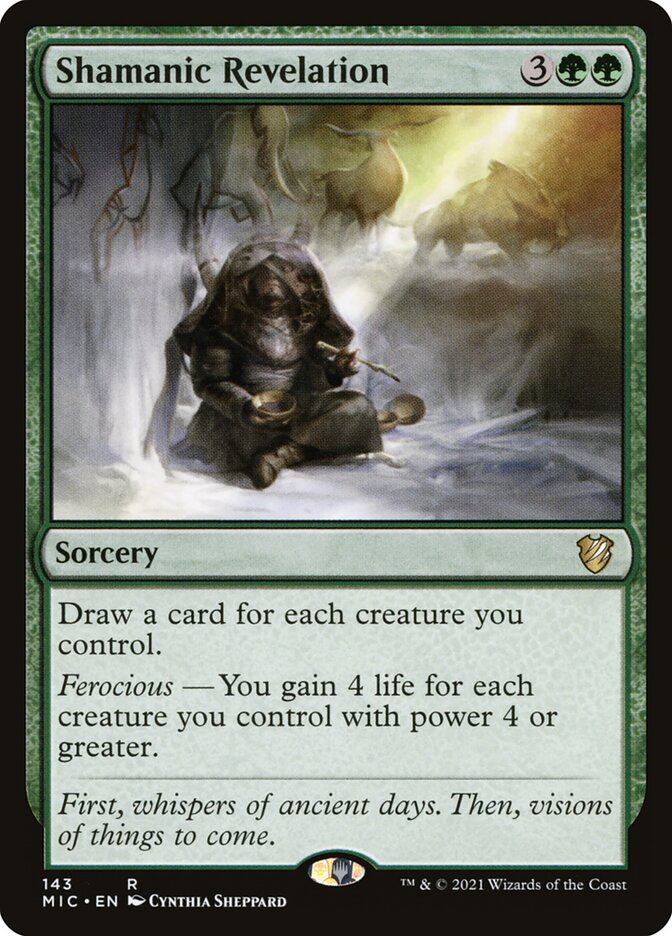 MTG Card Title: Shamanic Revelation MIC/143