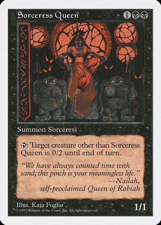 MTG Card Title: Sorceress Queen 5ED/194